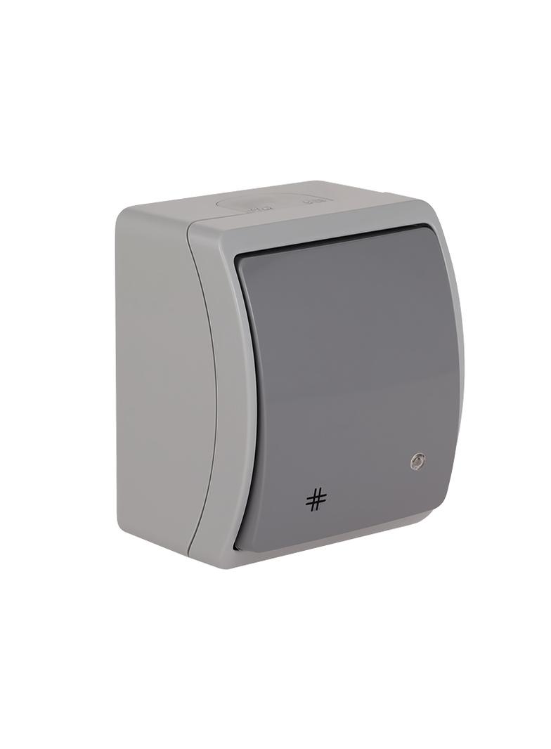 VW-4L Koala Łącznik krzyżowy podświetlany n/t IP44 popiel/grafit VW 154-58 61.340 OPATÓWEK