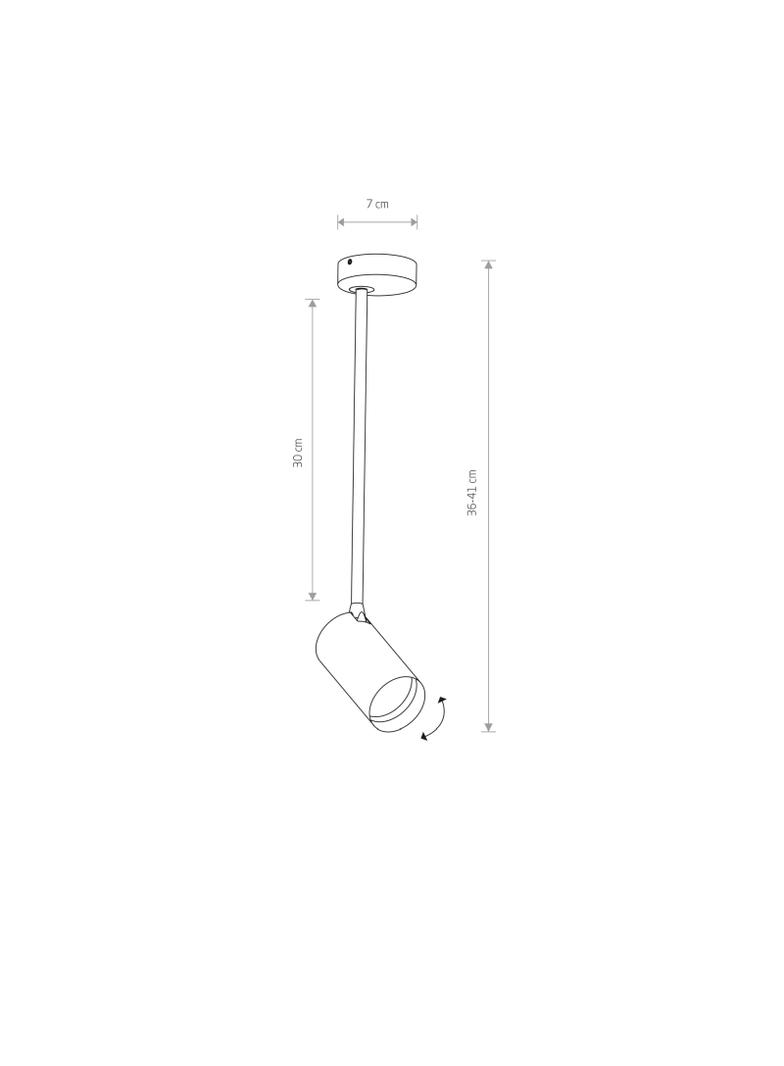 Lampa wisząca Nowodvorski MONO LONG GU10 Nowodvorski