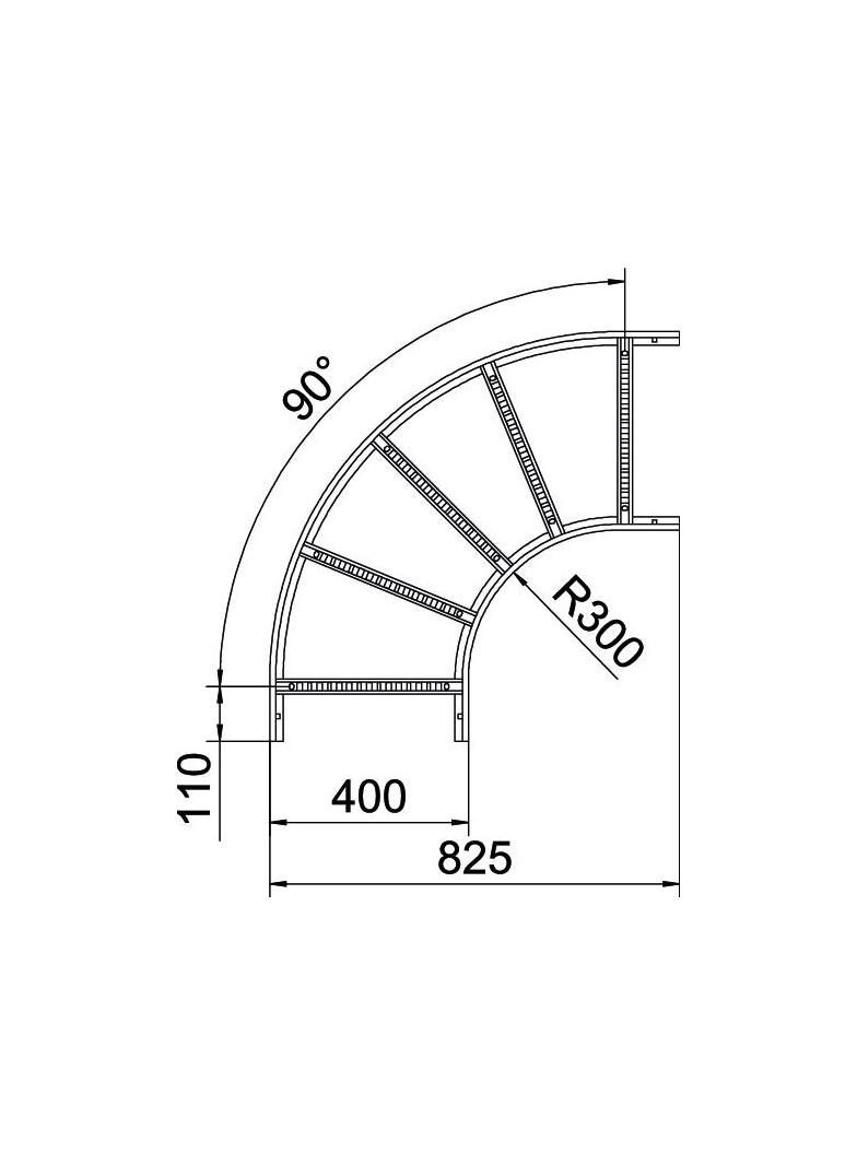 LB 90 640 R3 FS Łuk 90°