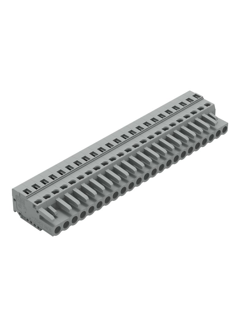 MCS-MIDI Classic gniazdo 23-bieg. szare raster 5 mm /10szt./ WAGO