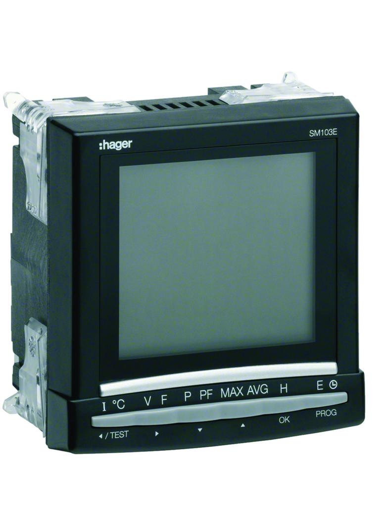 agardio.measure Analizator parametrów sieci tablicowy TrueRMS SM103E HAGER