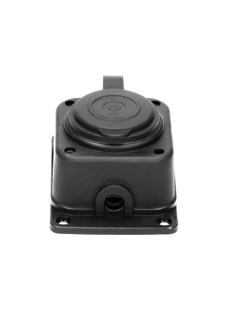 Rozgałęźnik bryzgoszczelny i odporny na uderzenia, IP44, 1 gniazdo 2P+Z, 16A, 230V AC, gumowy, uniep OR-AE-13164 ORNO