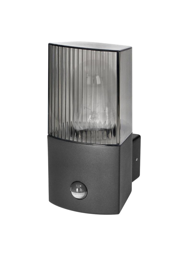 PEONIA oprawa ogrodowa hermetyczna z czujnikiem PIR E27 max. 15W IP54 czarna AD-OP-6581BE27PPR ORNO