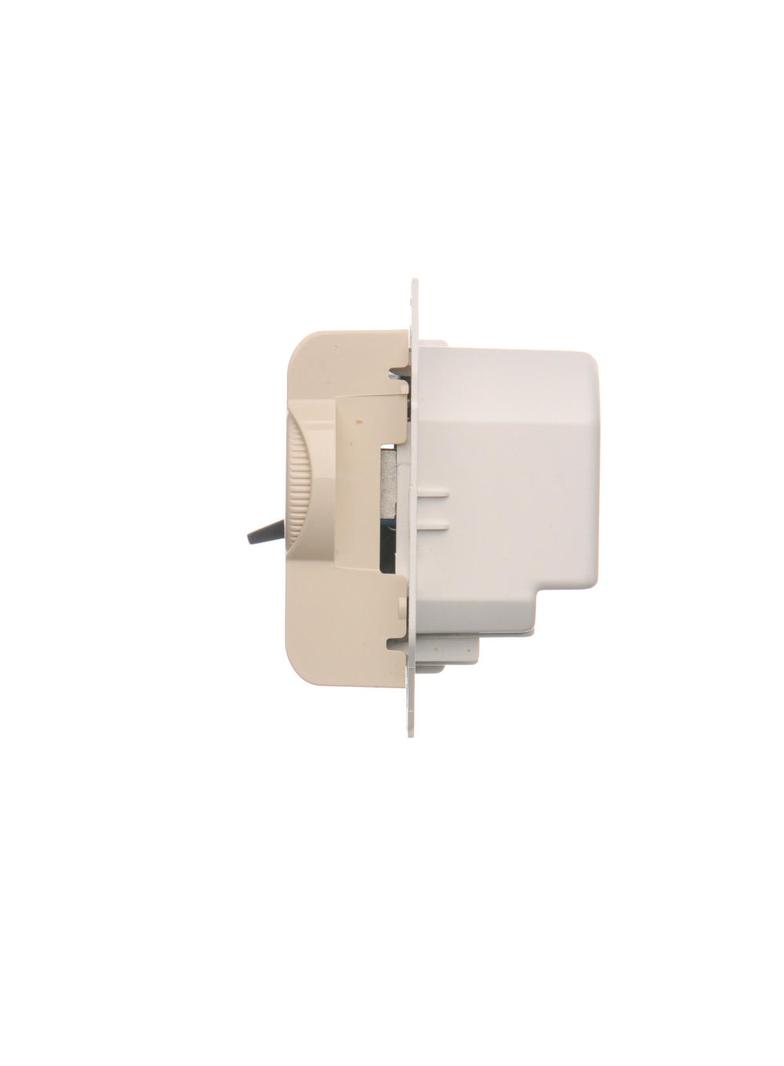 Simon 54 Regulator temperatury z czujnikiem wewnętrznym 16(2) A 230V. Montaż na wkręty kremowy