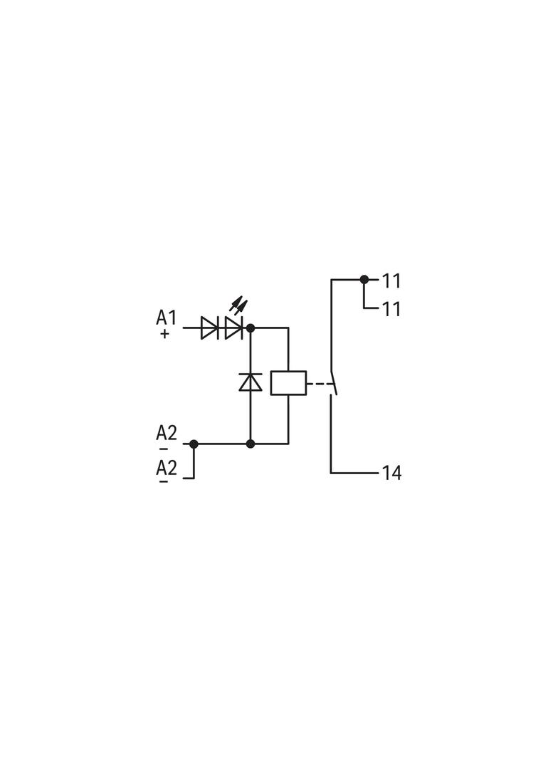 moduł przekaźnikowy 15mm 24V DC 1z WAGO