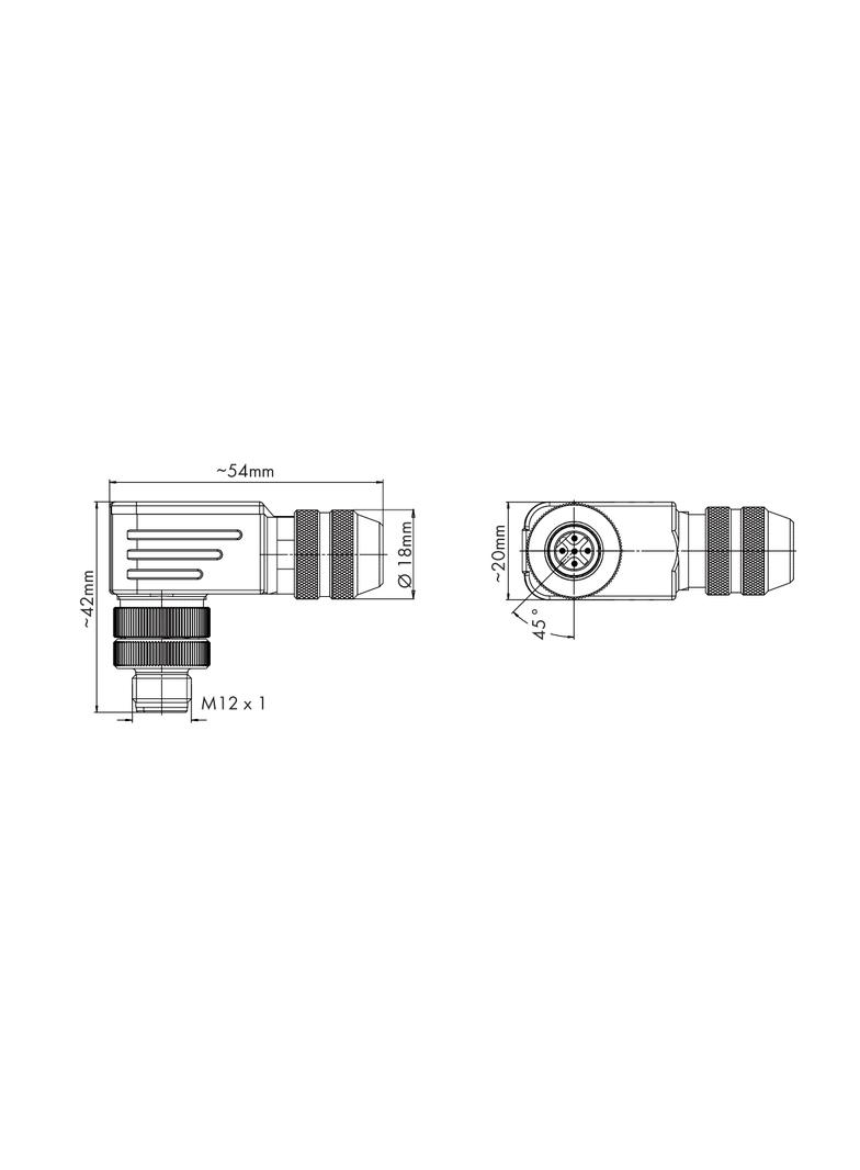 M12 wtyczka /10szt./ WAGO