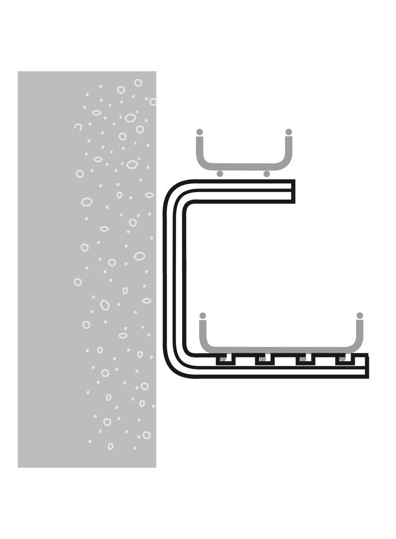 WSPORNIK ŚCIENNY, PROFIL -C 378 MM, GS, Cablofil