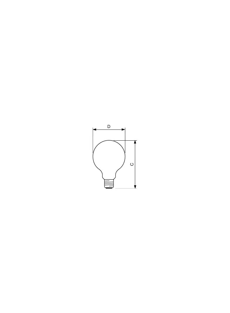 Żarówka LED 7W=60W 806lm 2700K barwa ciepła kulka 7-60W E27 G93 827 Szkło przezroczyste PHILIPS