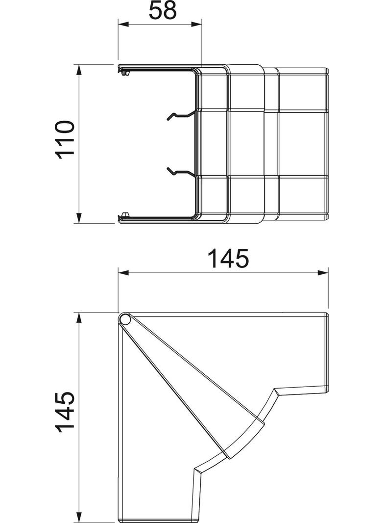 GK-IH53100AL, Naroże wewnętrzne, ruchome