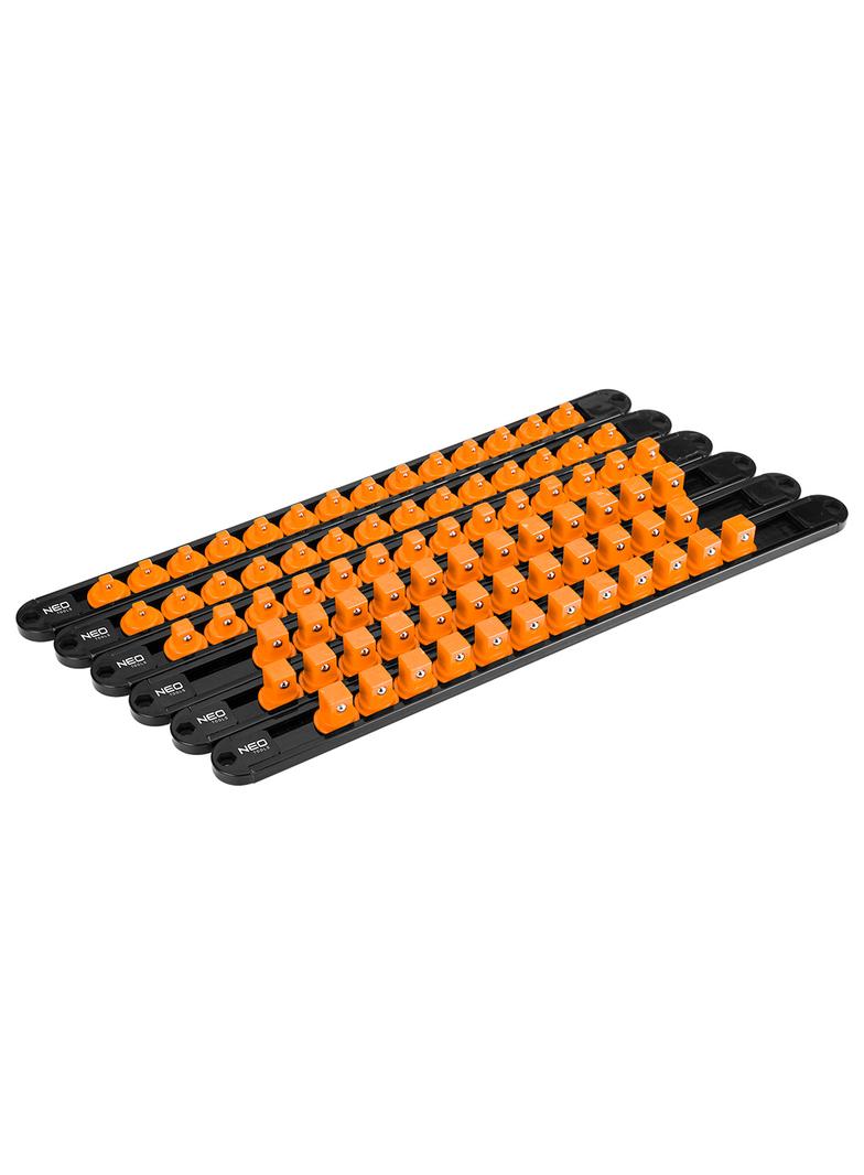 Uchwyty na nasadki 1/4", 3/8", 1/2" - zestaw 6 szt.