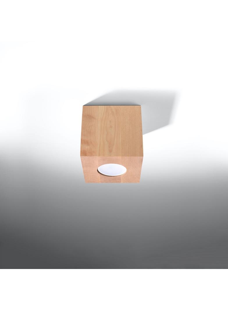 Sollux Plafon QUAD naturalne drewno SL.0493