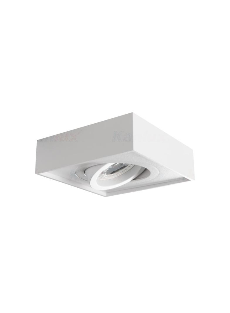 MINI GORD DLP-50-W Oczko sufitowe MINI GORD DLP-50-W kwadratowy stop aluminium stal kolor biały 1XGx
