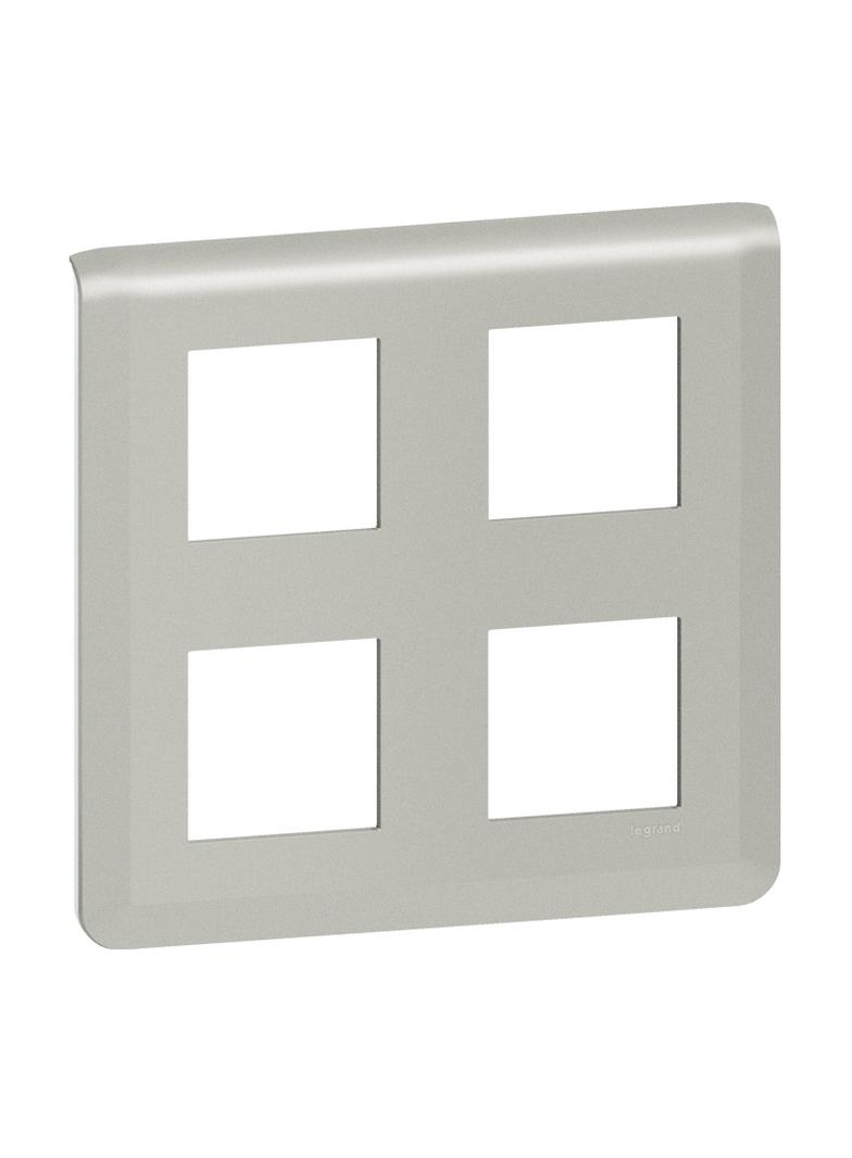 Mosaic - Ramka 2x2x2 Modułowa - Aluminium 079338L LEGRAND