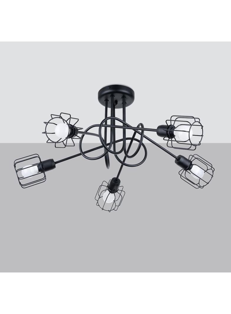 Sollux Żyrandol BELUCI 5S czarny SL.1119