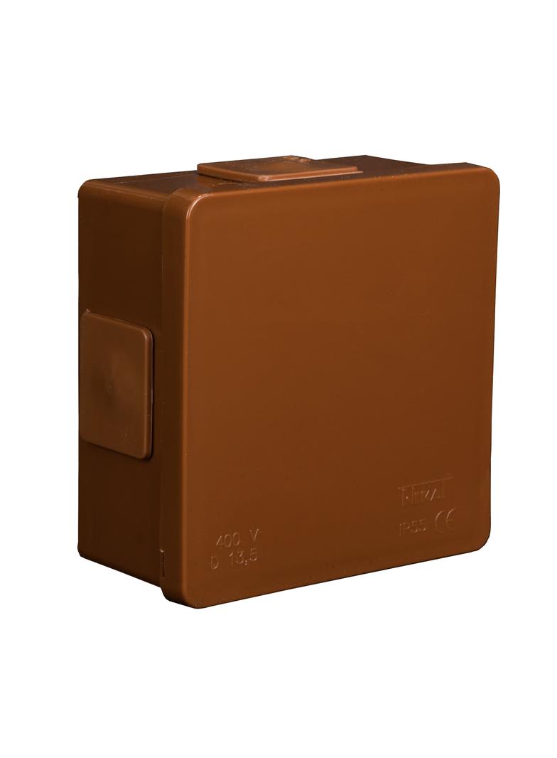 VP-01 Puszka n/t 86x86x40mm IP55 4-wl klik dł.gum. brąZ-001-02 61.102 OPATÓWEK