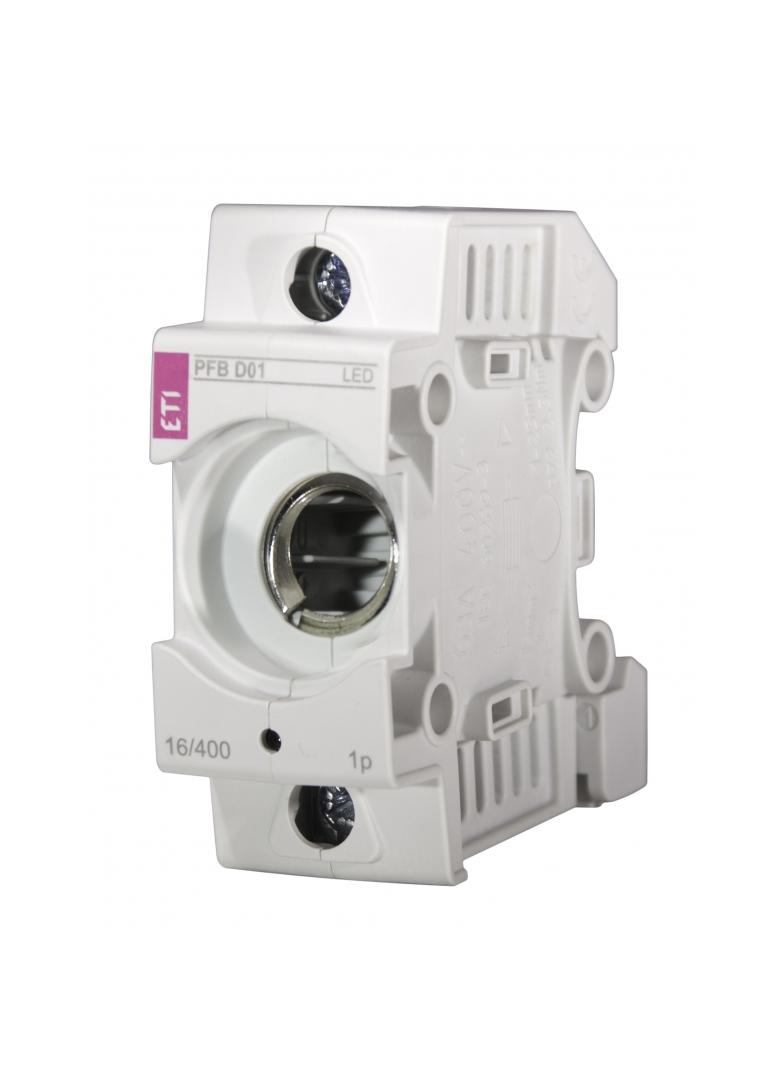 PFB D01 1p LED - Gniazdo bezpiecznikowe PFB D01