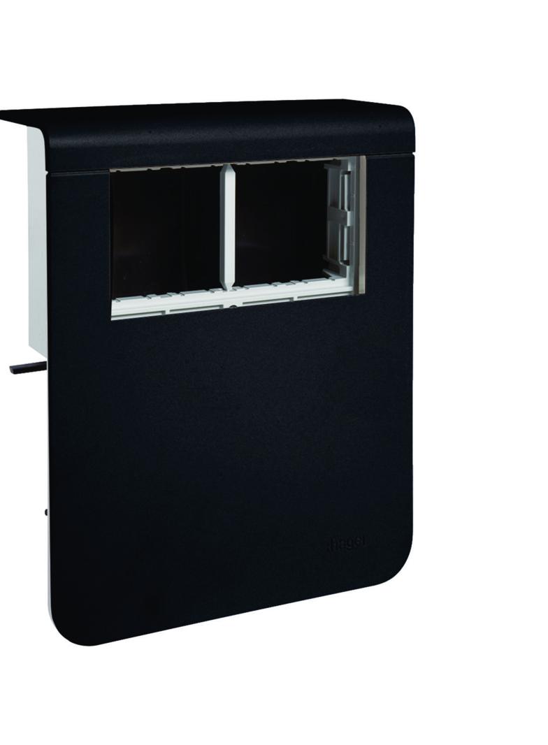 tehalit.SL Pusty nośnik urządzeń 20x115 45x45 czarny SL201159039011 HAGER