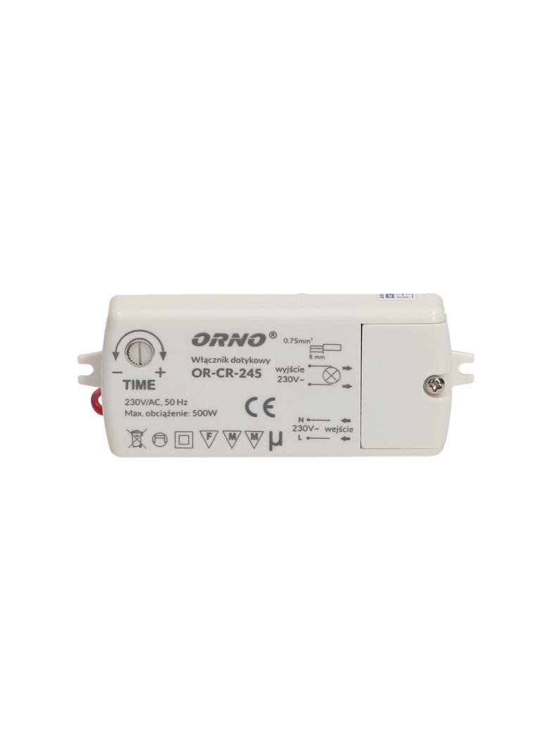 Włącznik dotykowy 500W 230V IP20 biały OR-CR-245 ORNO