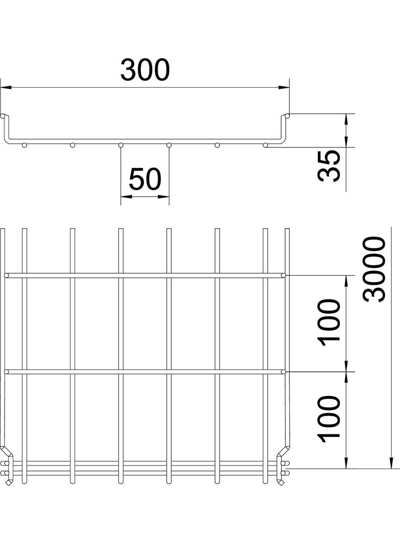 KORYTKO SIATKOWE GRM 35X300 FT