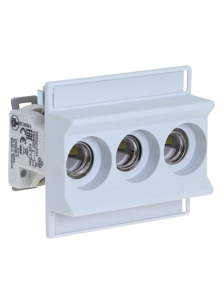 TFRN01-SB Podstawa bezpiecznikowa 16A AC 400V D01 3P montaż śrubowy 1.5 - 4 mm2 przewody we TFRN01-S