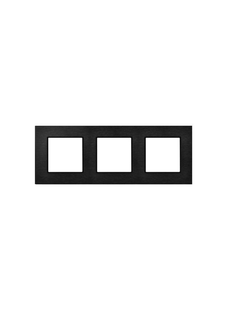 ARIA Ramka potrójna - kolor szczotkowany antracyt
