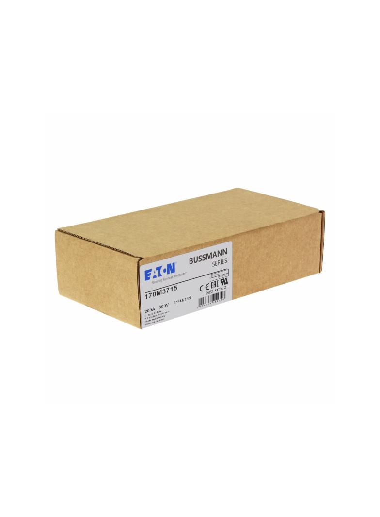 FUSE 200A 690V 1 FU 115 AR UC Wkładka szybka 200A AC 690V rozmiar 1 45x45x148 mm aR, 170M3715 EATON