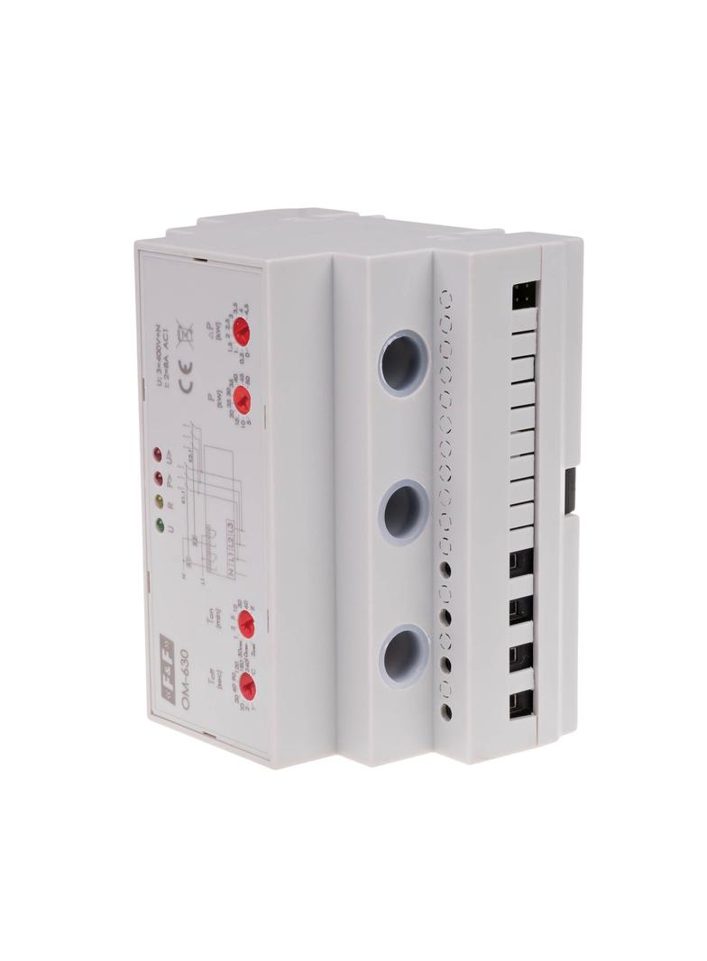 Ogranicznik poboru mocy trójfazowy pomiar bezpośredni do 50kW montaż na szynie DIN OM-630 F&F