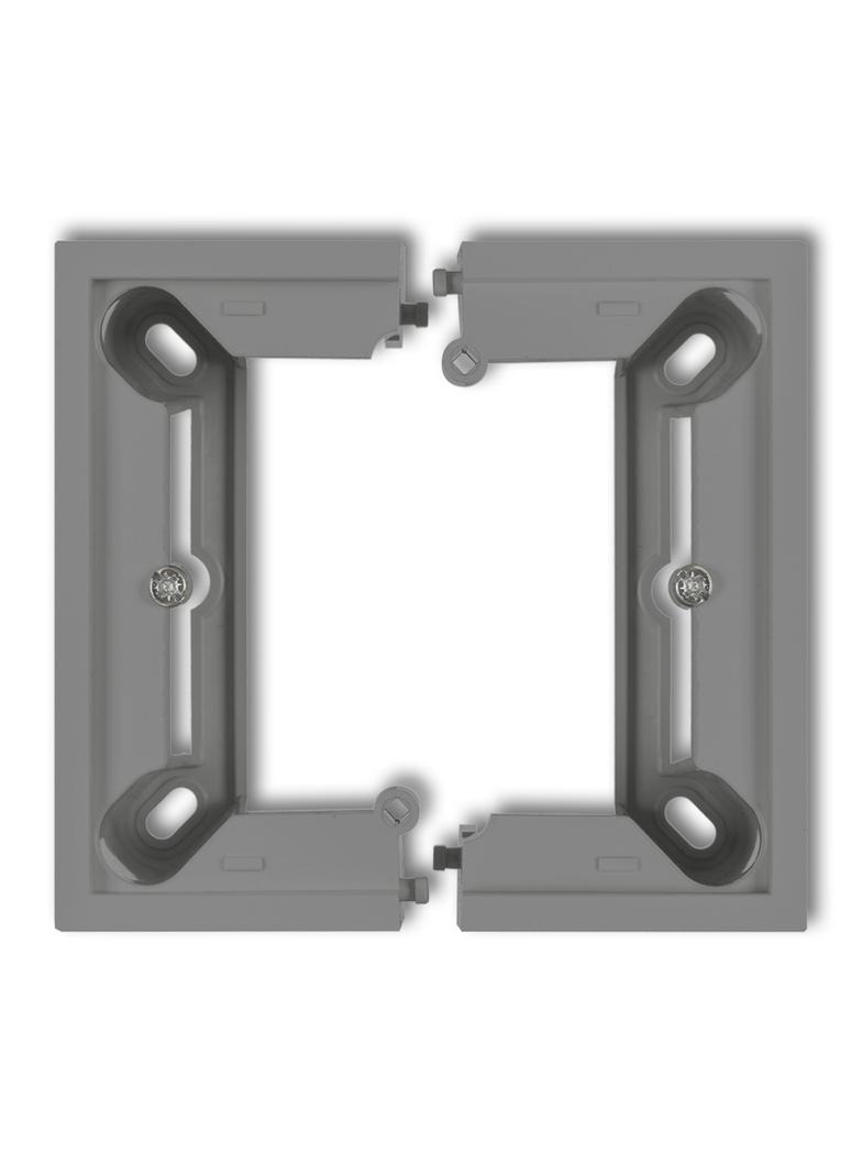 DECO / MINI Puszka natynkowa pojedyncza, składana DECO, MINI szary mat