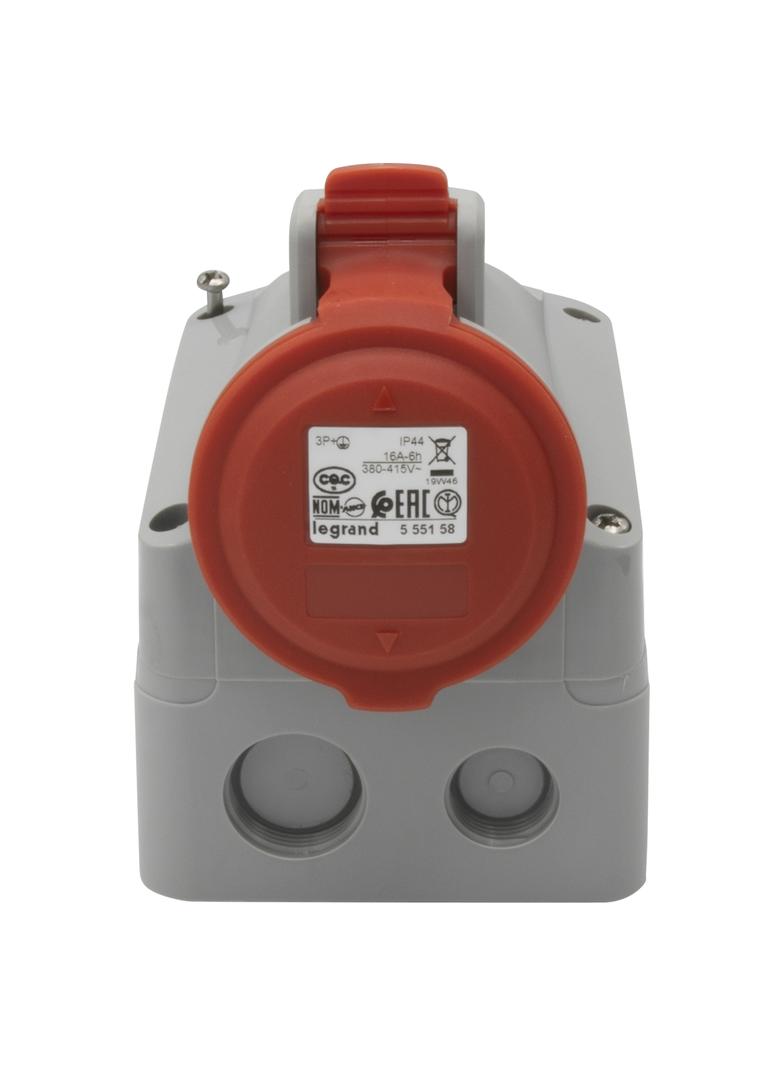 P17 TEMPRA PRO GNIAZDO STAŁE 16A 3P+Z 400V IP44, Legrand