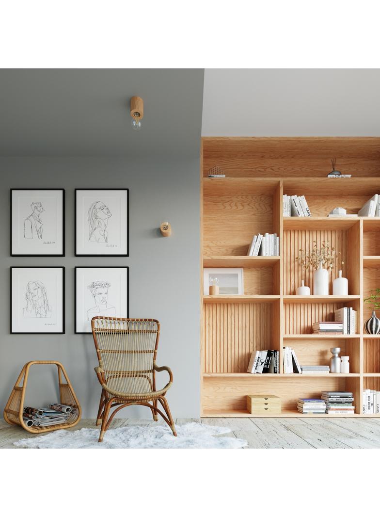 Sollux Kinkiet SALGADO naturalne drewno SL.0673