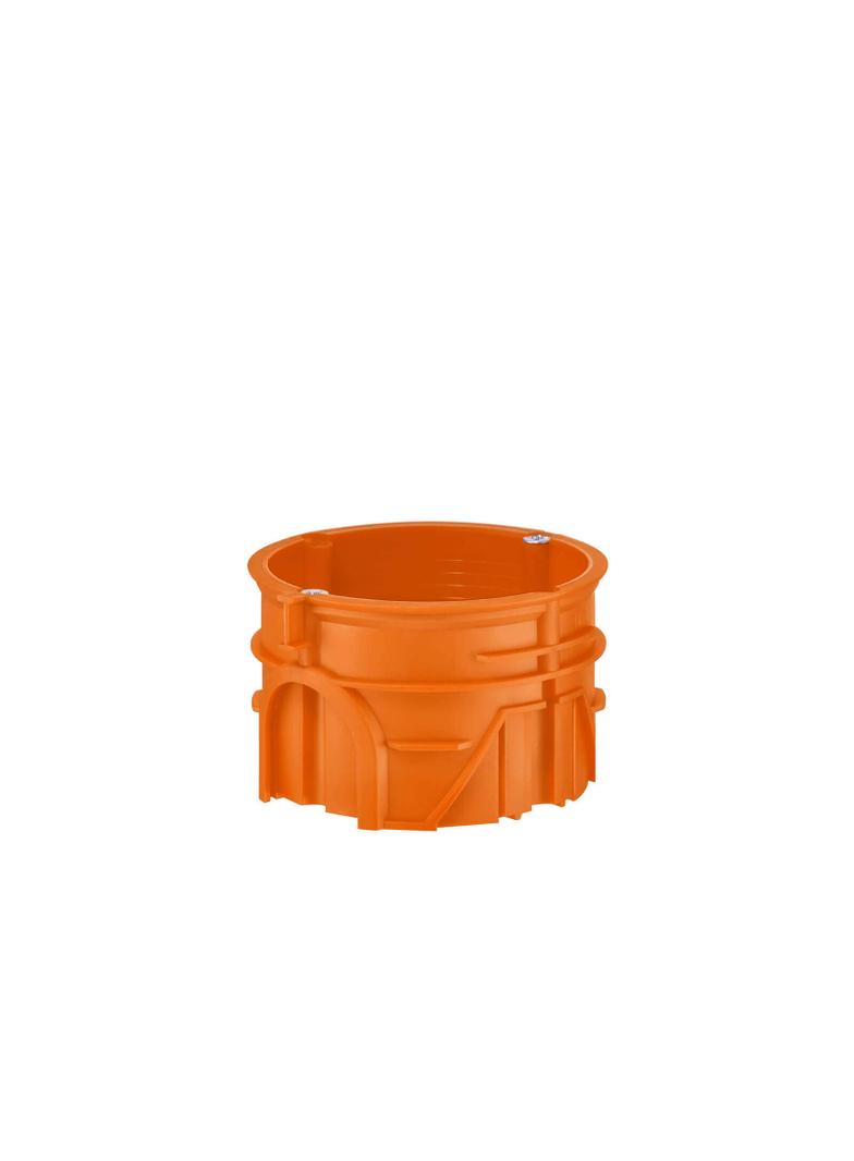 ZZ60KFw ,  Puszka podtynkowa do łączenia O 60, płytka, z wkrętami, pomarańczowy