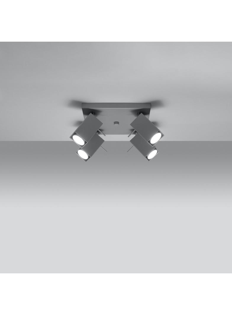 Sollux Plafon MERIDA 4 szary SL.0458