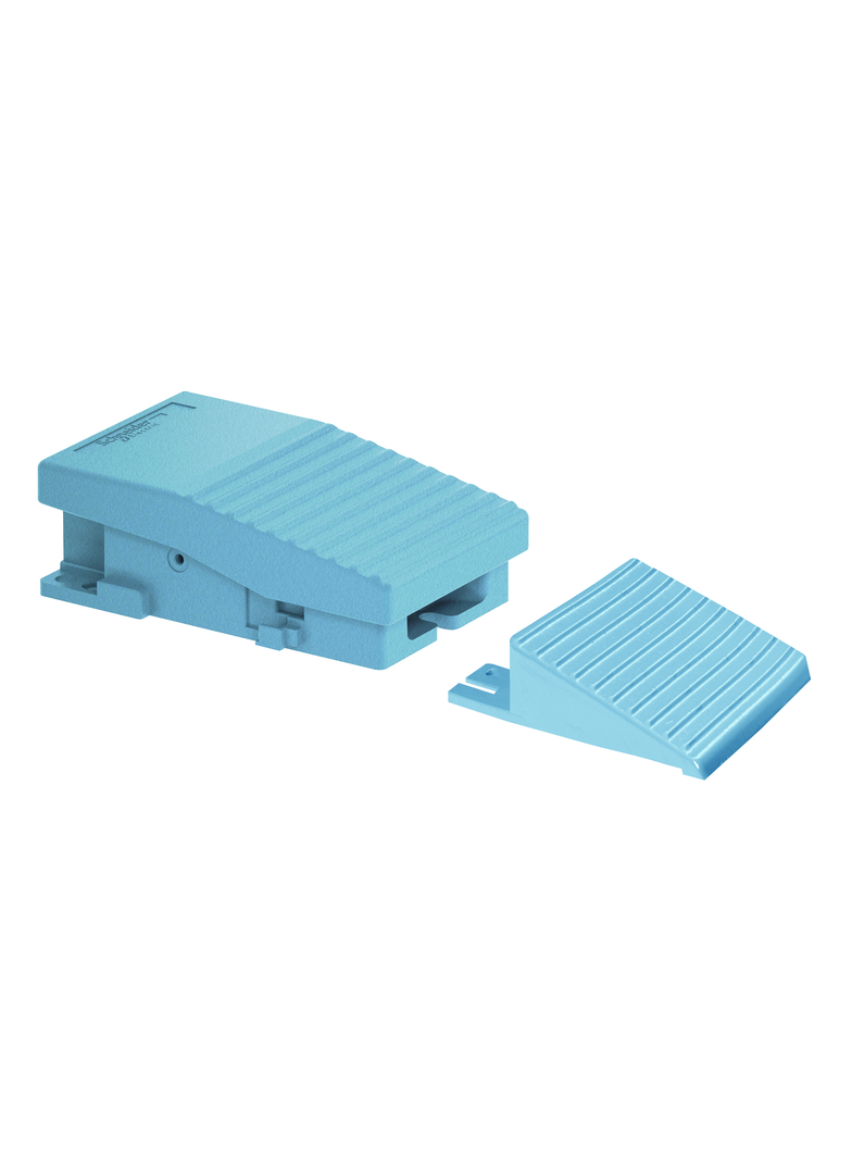 Harmony XPE Przełącznik nożny pojedyńczy IP66 bez osłony metal niebieski 2 NC NO