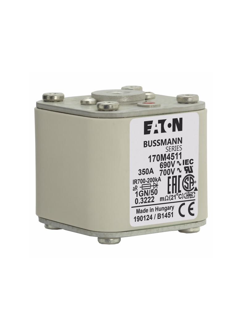 FUSE 350A 690V 1GN/50 AR UC Wkładka szybka 350A AC 690V rozmiar 1 53x69x51 mm aR IEC UL w 170M4511 E