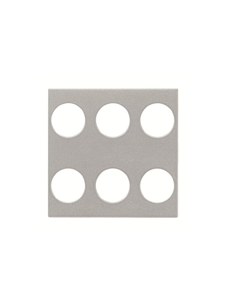 POKRYWA PRZYCISKU 3/6 KNX -KNX-SREBRNY