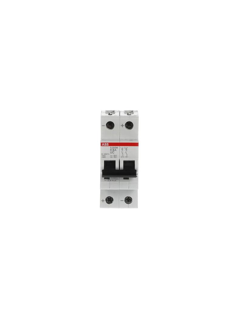 S202M-K8UC Wyłącznik nadprądowy 10kA AC/DC 2P K8A 2CDS272061R0407 ABB