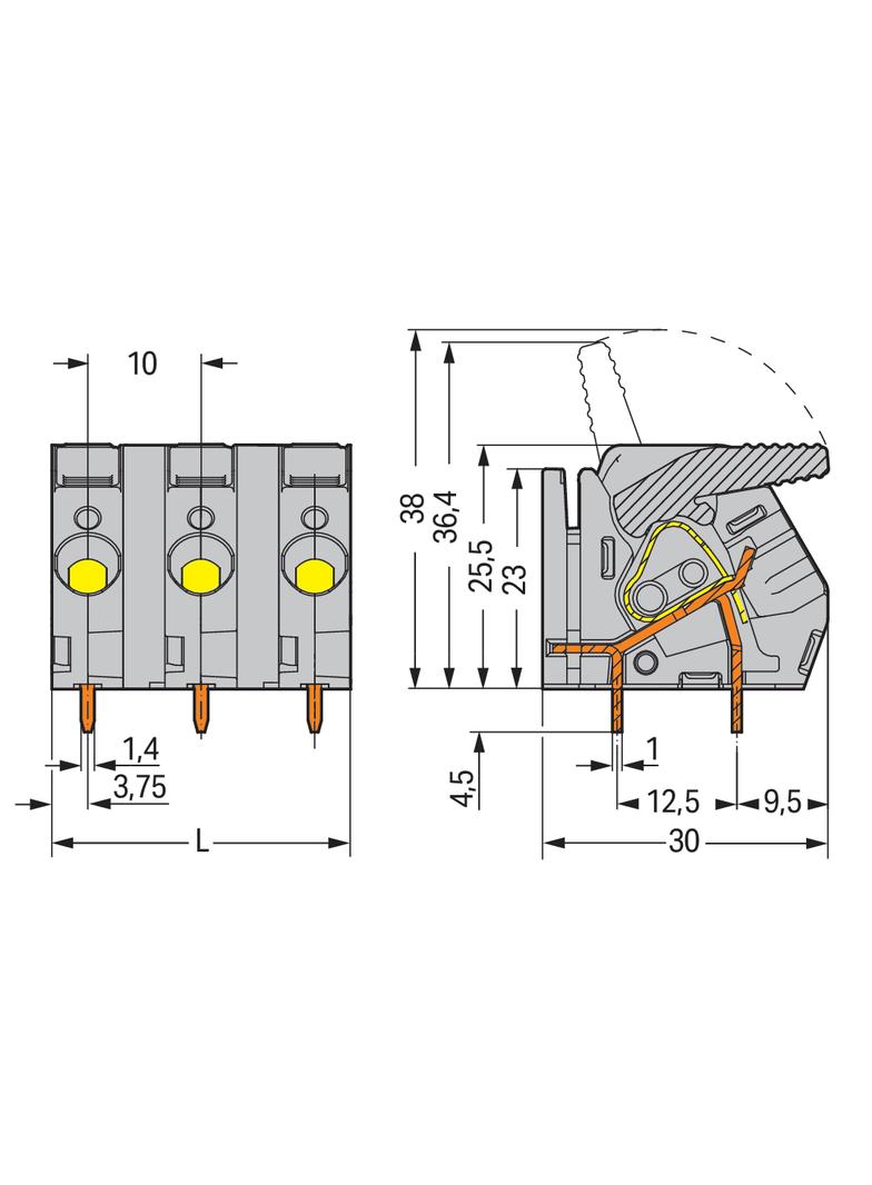 złączka do płytek drukowanych