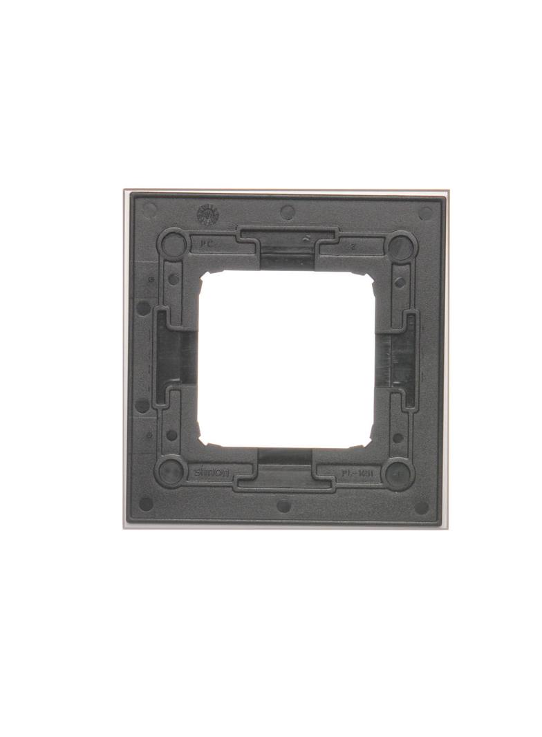 Simon 54 Nature Ramka 1-krotna Nature-Metal INOX KLASYCZNY IP20/IP44* (*IP44-należy zastosować uszczelkę ramki DUN1) DRN1/77 KONTAKT