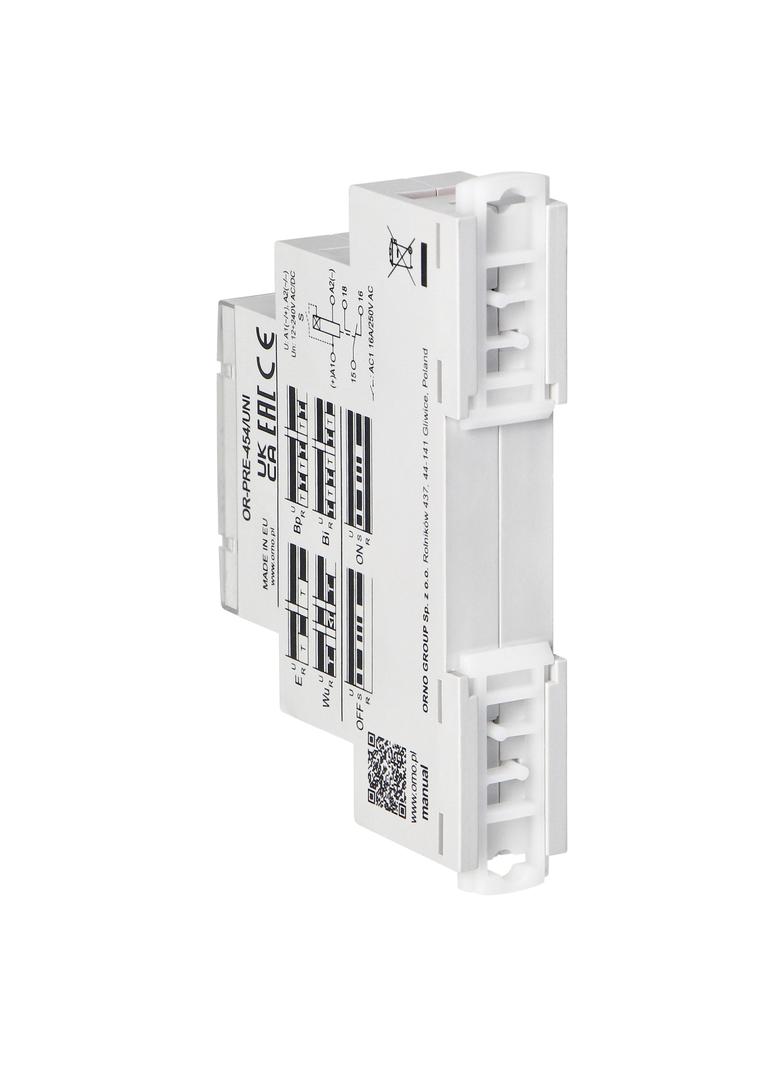 Przekaźnik czas. 10 funkcji uniwersalne zasilanie OR-PRE-454/UNI ORNO