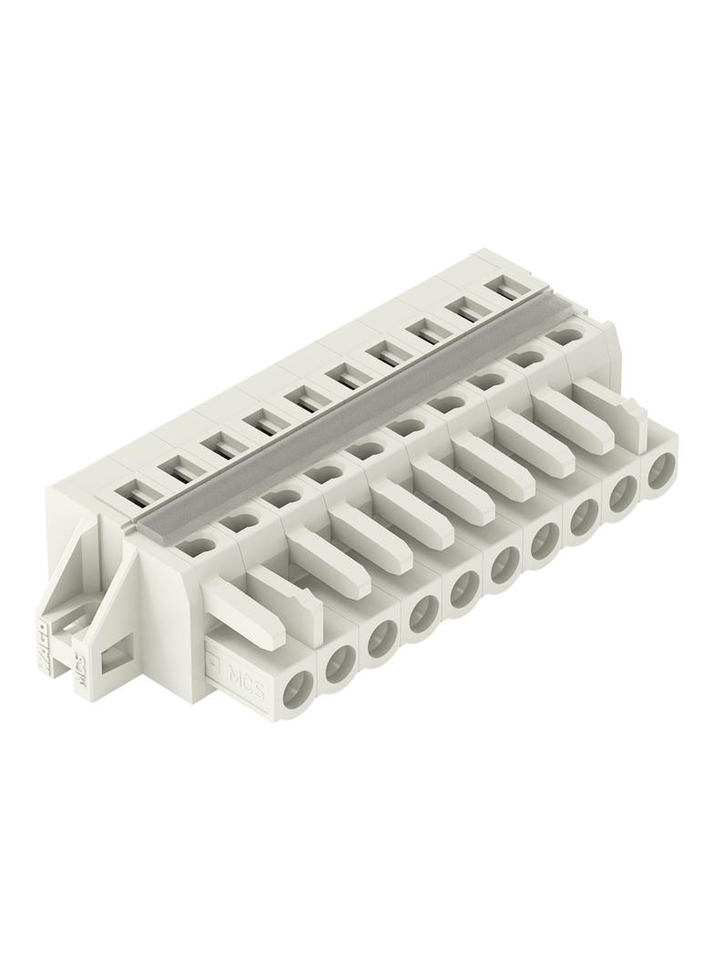 Gniazdo MCS‑MIDI Classic 10‑biegunowe jasnoszare raster 5mm 721‑110/027‑000 /25szt./ WAGO