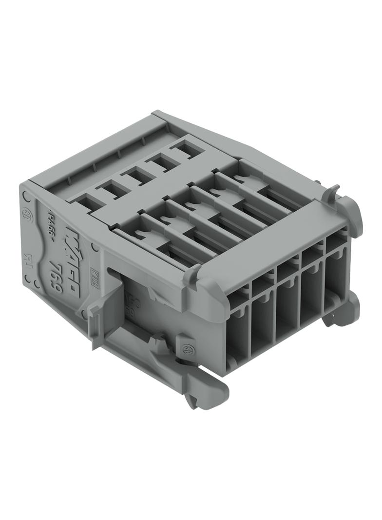 X-COM wtyk 5-biegunowy szary raster 5 mm /25szt./ WAGO