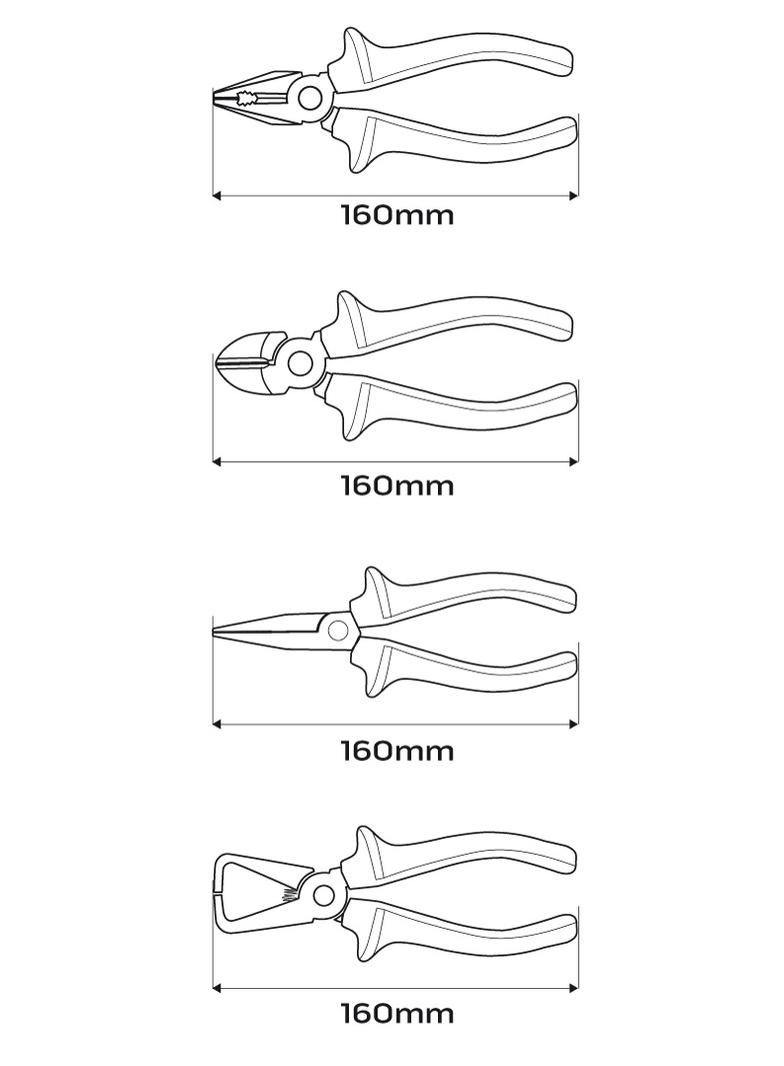 Zestaw szczypiec i wkrętaków 1000V, 7 szt.