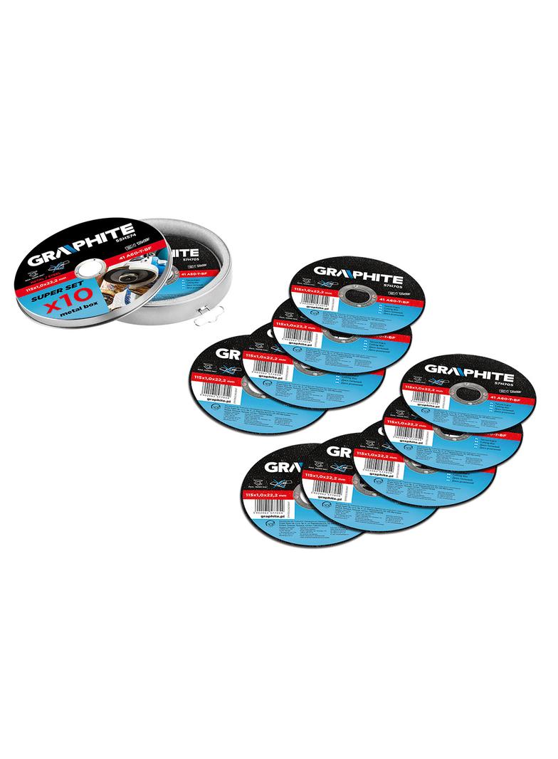 Tarcza tnąca do metalu 115 x 1.0 x 22.2 mm, 41 A60-T-BF, 10 szt.
