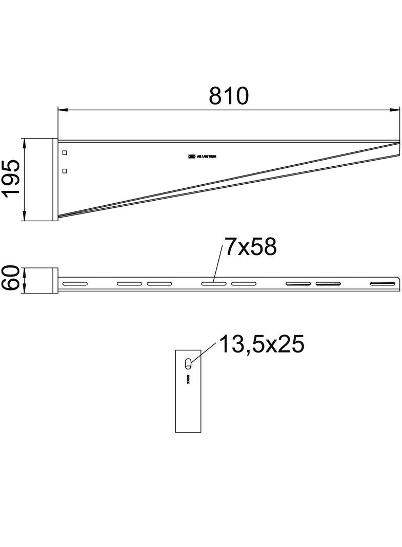 AW 55/81, WSPORNIK WIESZAKOWY 810MM FT
