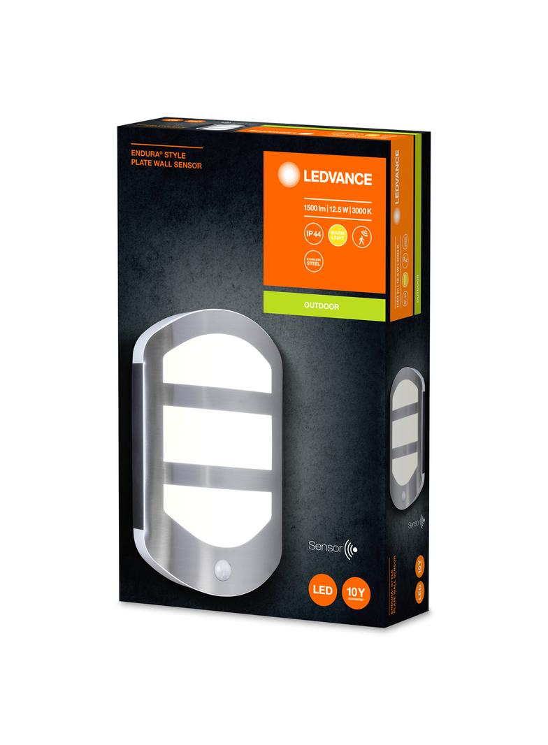 ENDURA STYLE PLATE WALL SEN 12,5WST LEDV Oprawa zewnętrzna