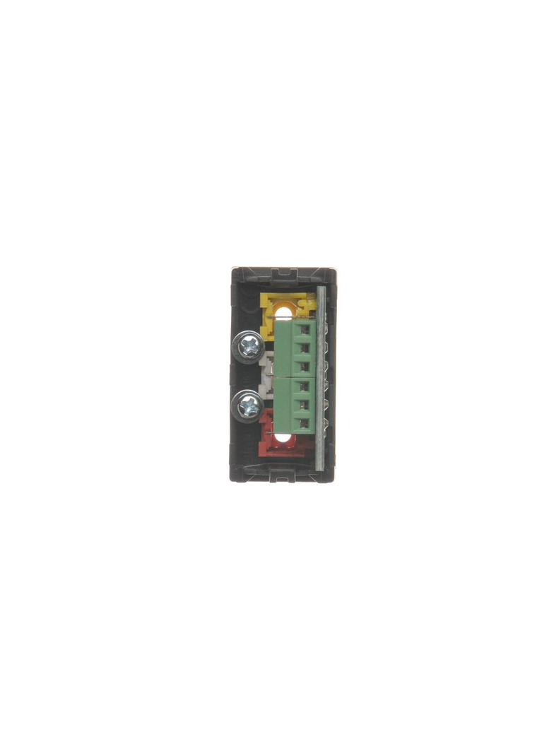 Simon Connect Płytka K45/2 złącz 3x RCA (CINCH) 225x45mm + wkłady zaciski śrubowe szary grafit K105B/14 KONTAKT