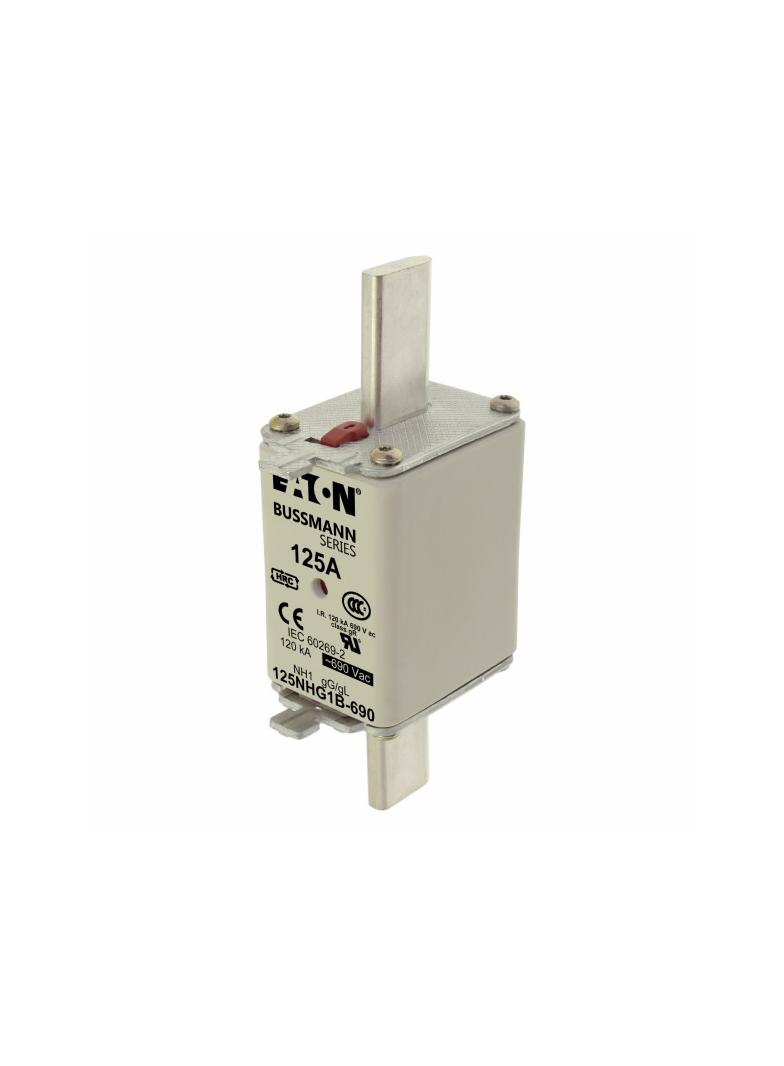 NH FUSE 125AMP 690V gG SIZE 1 Wkładka NH1 125A 690V GL/GG podwójny wskaźnik 125NHG1B-690 EATON