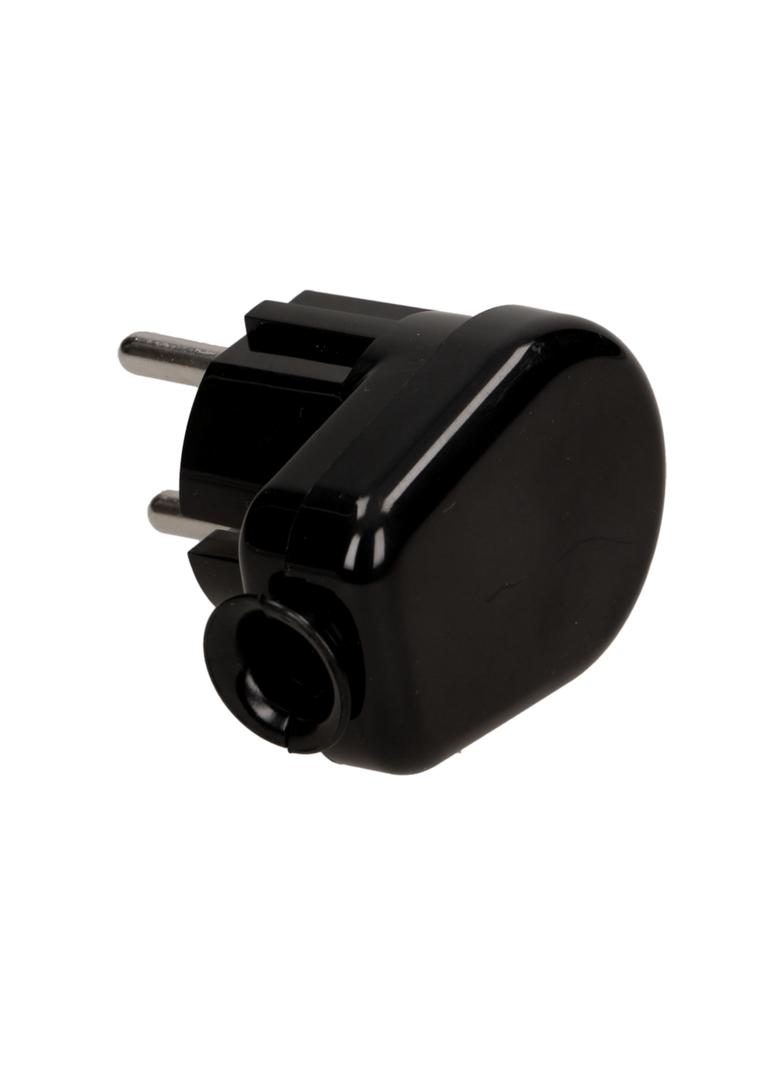 Wtyczka kątowa 2P 16A czarny WT-16 K2/CZARNY ORNO