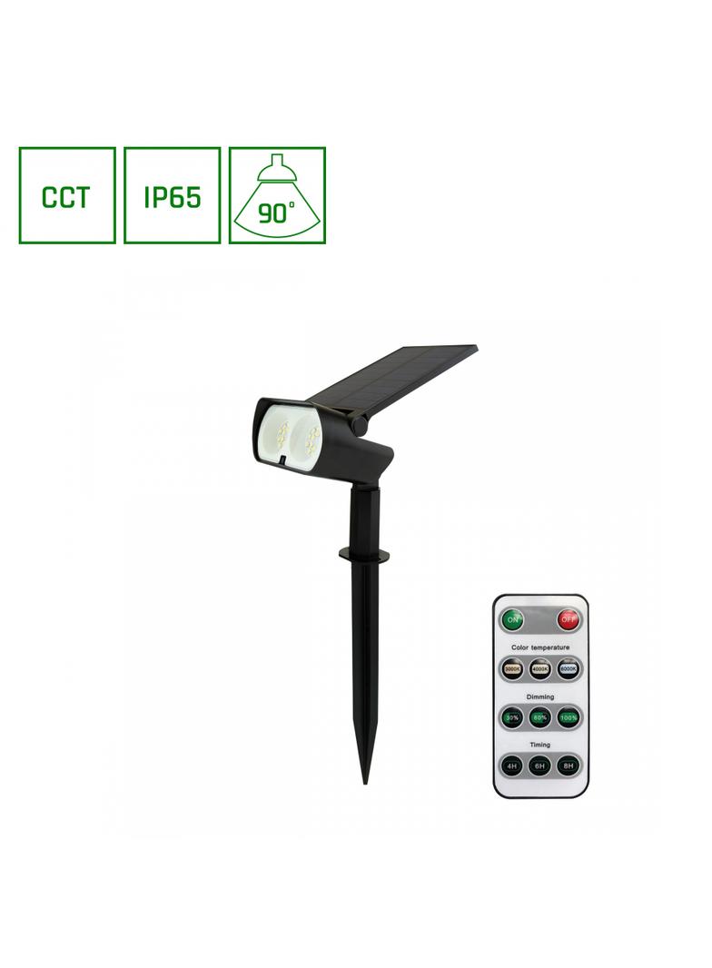 OCULUS SOLARIS CCT IP65 290x188x95mm czarna wbijana/z podstawką + pilot