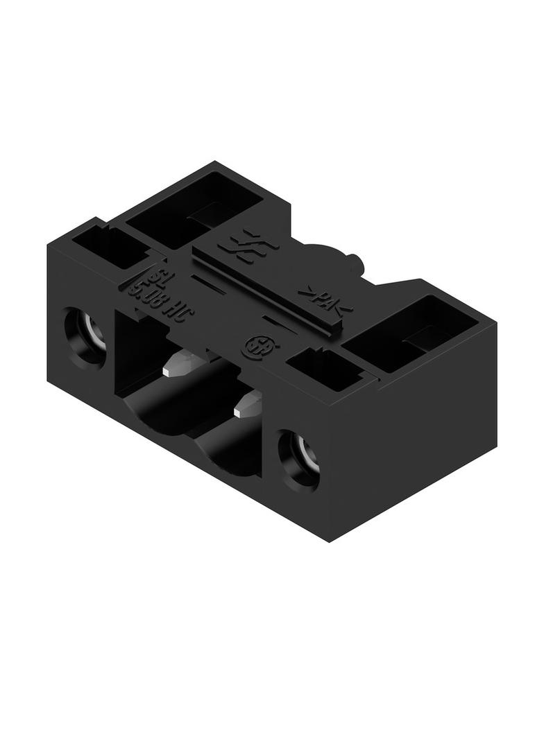 SL 5.08HC/02/90F 3.2SN BK BX Wtyki PCB (złącza płyty), 5.08 mm, Liczba biegunów: 2, kąt odejścia: 90° /90szt./ 1150090000 WEIDMÜLLER